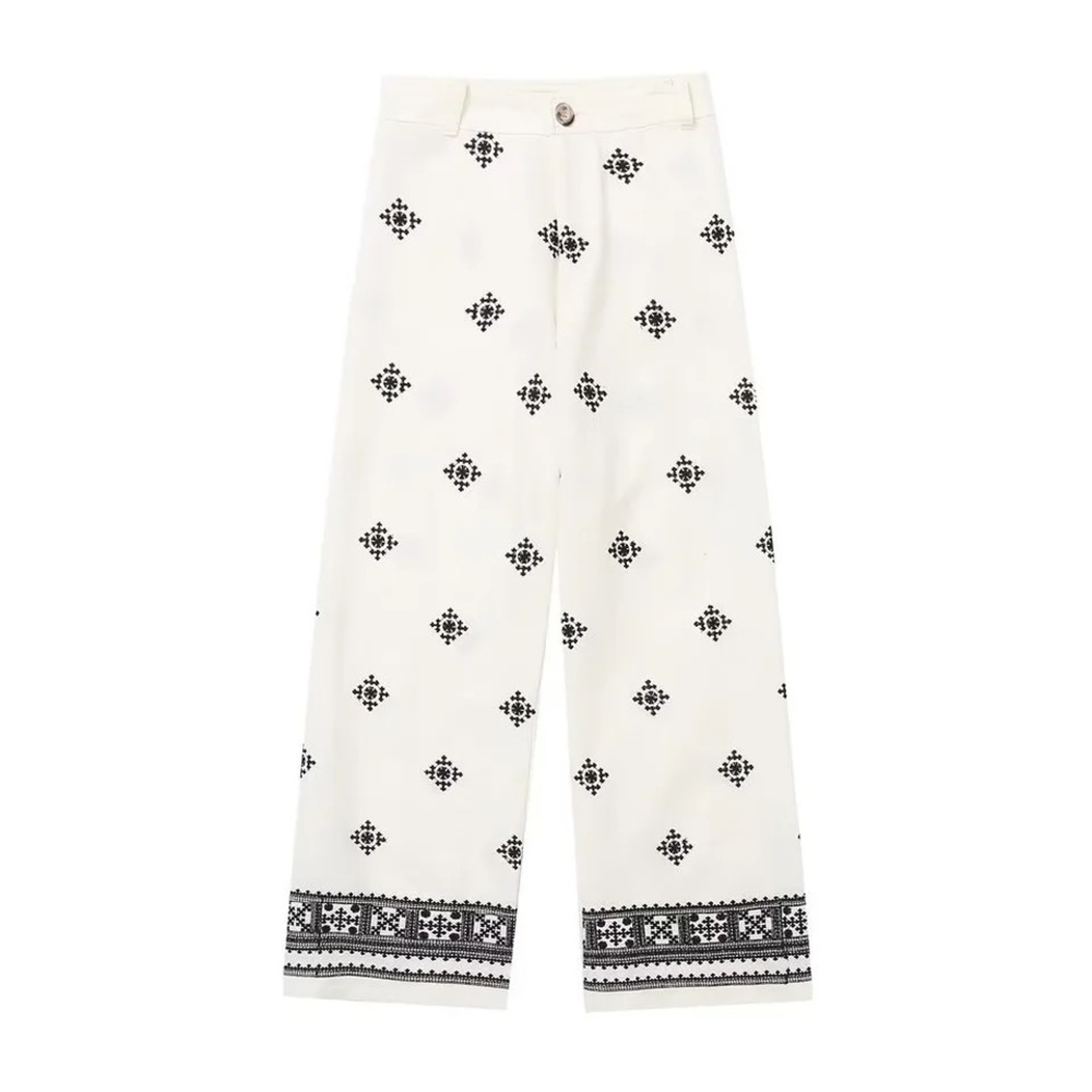 Gorgeous Casual Embroidered Pants